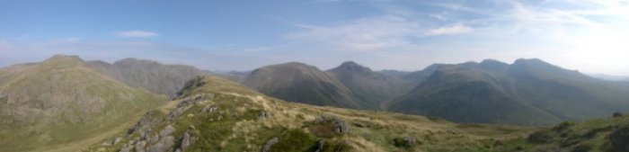Panorama from Yewbarrow